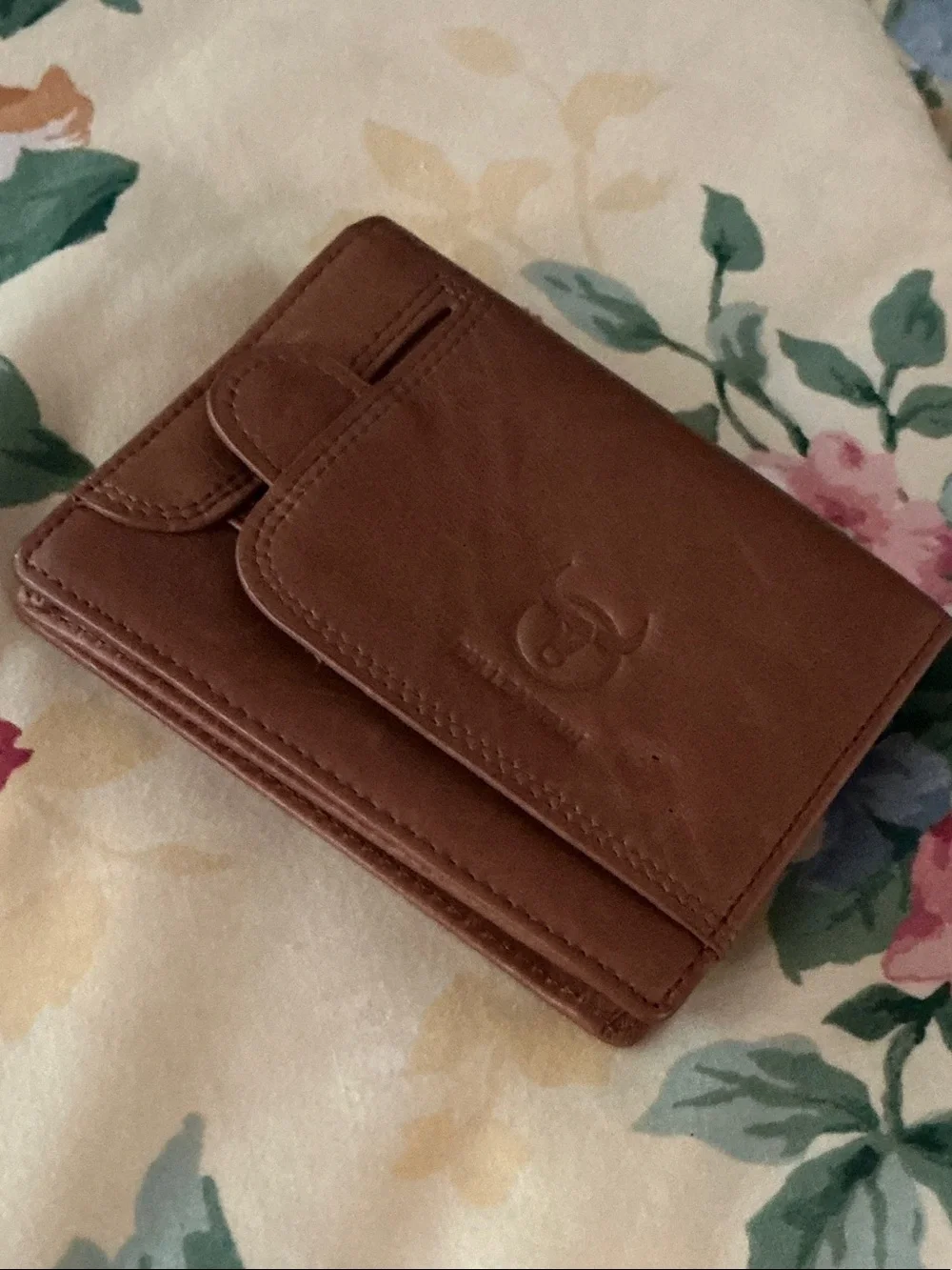 Brown Leather Bi-Fold Wallet for Men